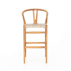 Muestra Bar Stool-Matte Sealed Teak