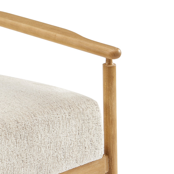 Arnold Chenille Accent Arm Chair, Concord Cream