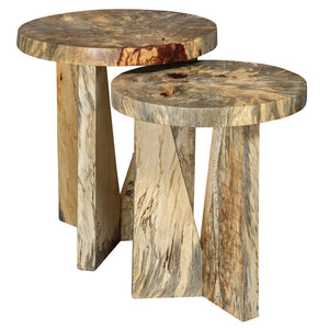 Nadette Natural Nesting Tables, S/2