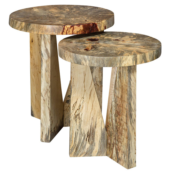 Nadette Natural Nesting Tables, S/2