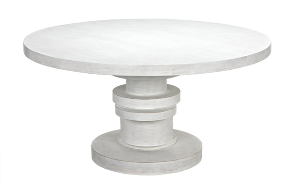 Hugo Dining Table 60",  White Wash