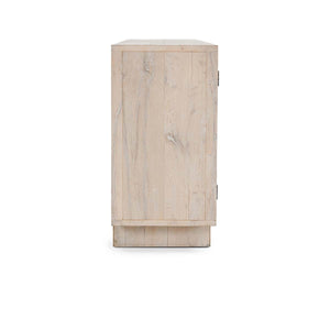 Anton Solid Wood 4Dr Cabinet with Oak Grain