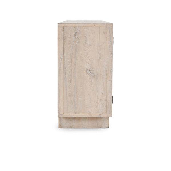 Anton Solid Wood 4Dr Cabinet with Oak Grain