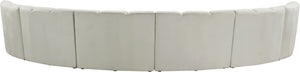 Lynda 6pc. Modular Sectional In Cream Velvet