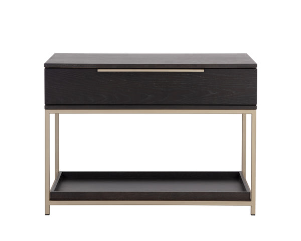 REBEL NIGHTSTAND - LARGE - GOLD - CHARCOAL GREY