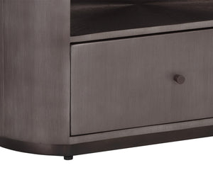 SIENA NIGHTSTAND - OVAL - GUNMETAL