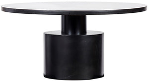 Marlow Dining Table, Black Steel