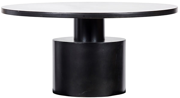 Marlow Dining Table, Black Steel