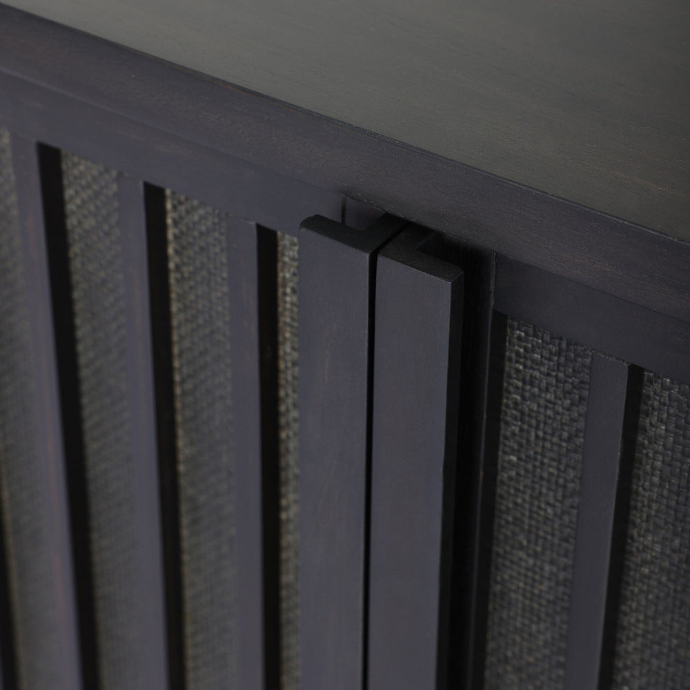 Nyland Media Console - Black Mahogany Veneer
