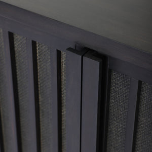 Nyland Media Console - Black Mahogany Veneer