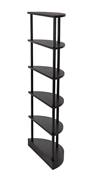 Spago Bookcase, Black Metal