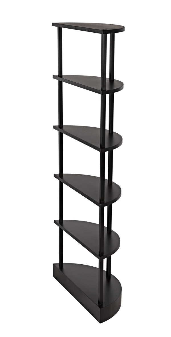 Spago Bookcase, Black Metal