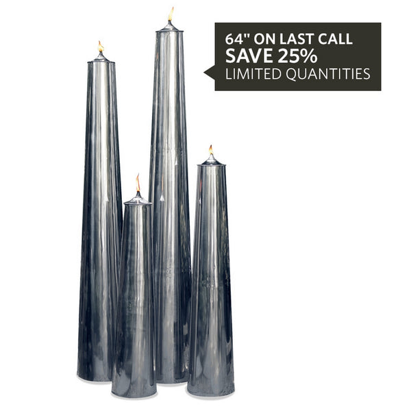 Stainless Steel Column Candle Vase
