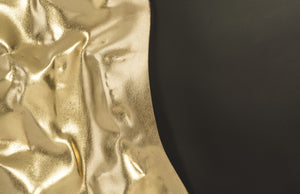 Mercury Mirror, Black, Gold Leaf 