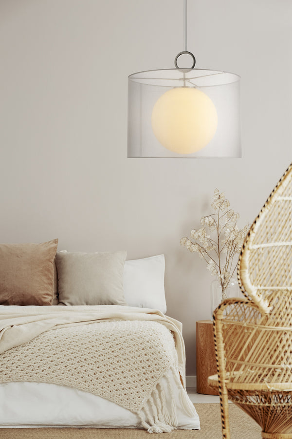 Arosia 1 Light Pendant in Chrome Finish