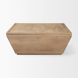 Wyatt 41.0L x 41.0W x 16.0H Brown Wood Angular Coffee Table