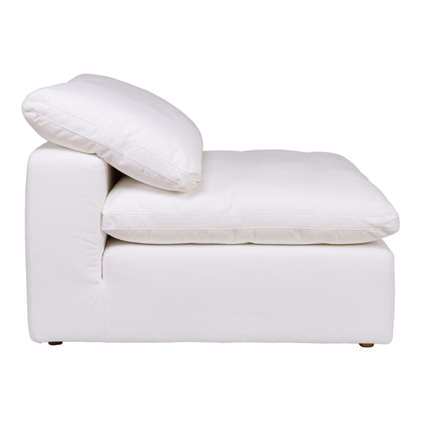 Clay Collection Slipper Chair in Cream White