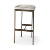 Millie 16.75 X 17.75 X 30 Hair-on-hide Seat W/ Gold Frame Bar Stool