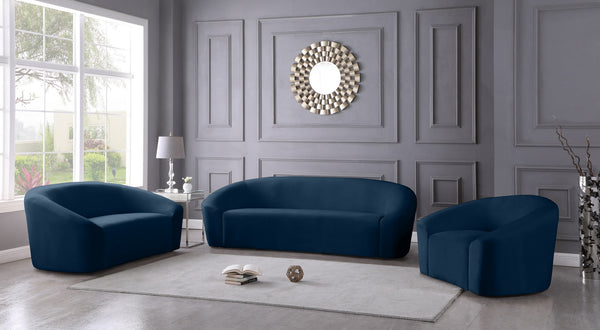 Vivian Sofa In Navy Velvet