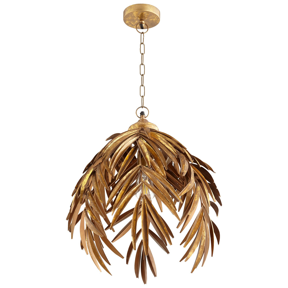 Palma Pendant In Aged Brass