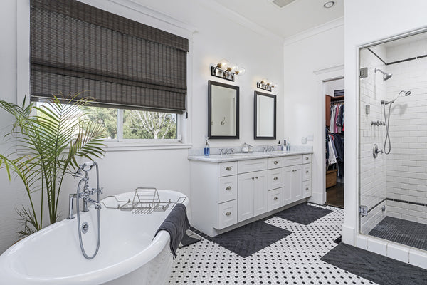 Parsons 3 Light Vanity in Matte Black + Brushed Nickel Finish
