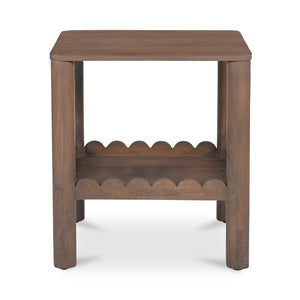 Wiley Side Table in Vintage Brown Finish