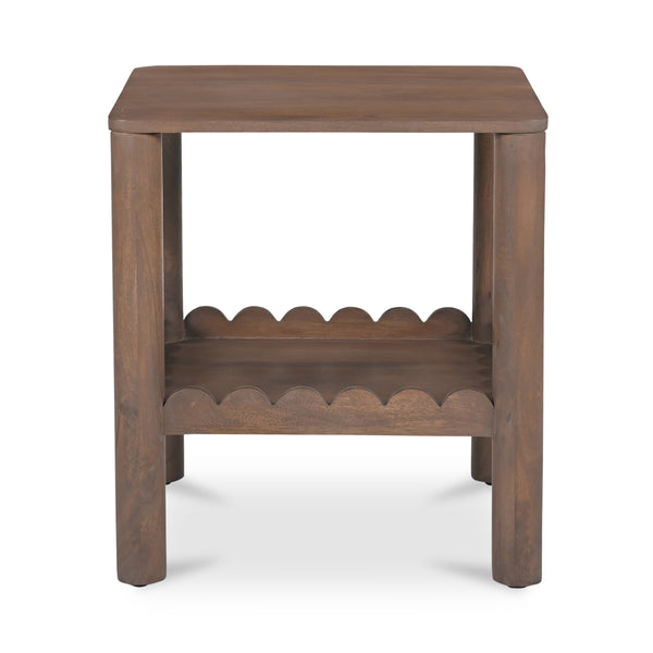 Wiley Side Table in Vintage Brown Finish