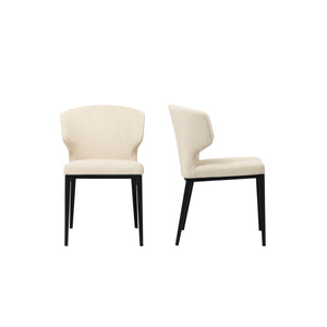 Moe's Delaney Warm Beige Dining Chair Set of 2