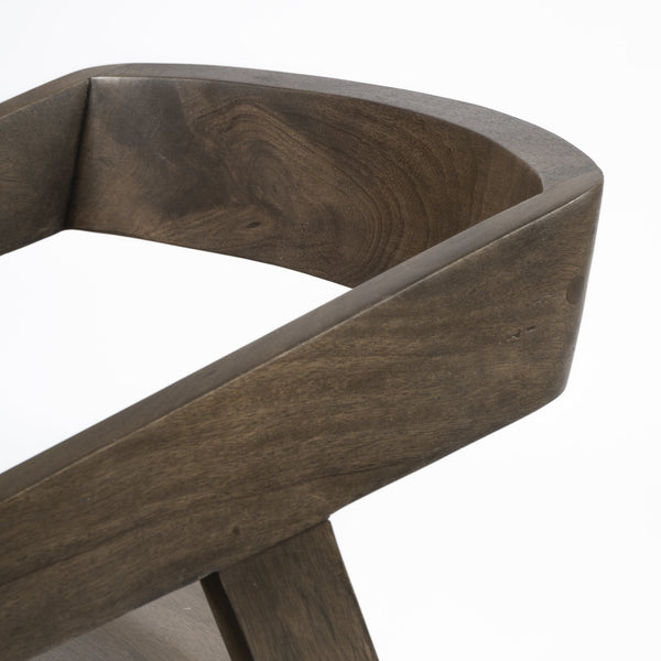 Nicholas I Onyx Brown Solid Wood Dining Chair