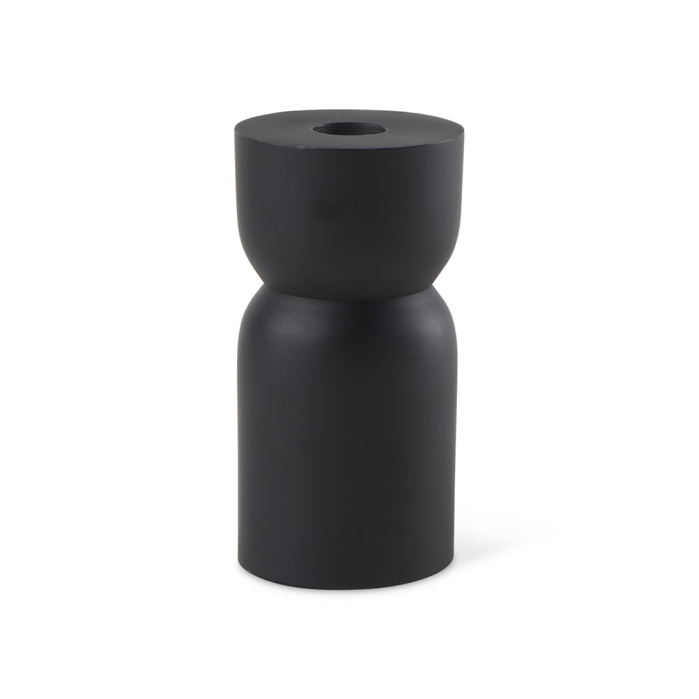 Malta Small Black Metal Candle Holder