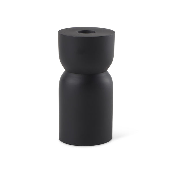 Malta Small Black Metal Candle Holder