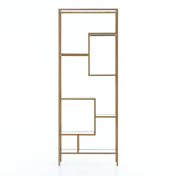 Helena Brass 83" Bookshelf