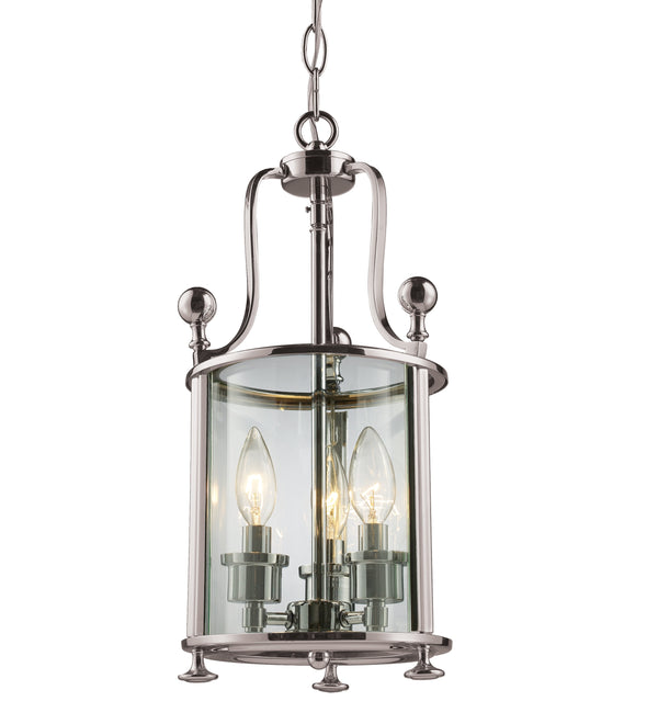 Wyndham 3 Light Pendant in Brushed Nickel Finish