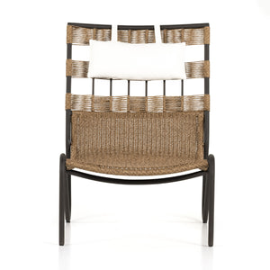 Tegan Outdoor Chair In Faux Dark Hyacinth