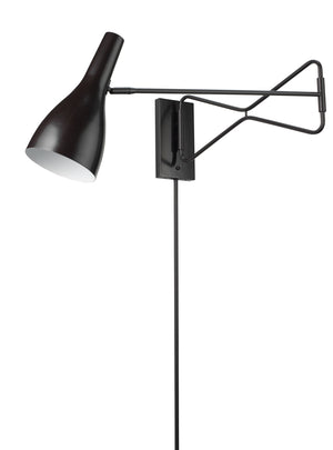 Lenz Swing Arm Wall Sconce, Bronze