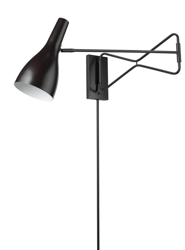 Lenz Swing Arm Wall Sconce, Bronze
