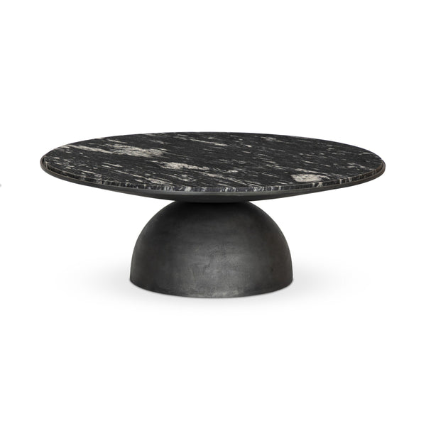 Corbett Coffee Table - Polished Black Marble