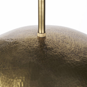 Garnet 13L x 13W Gold Hammered Metal Pendant Light