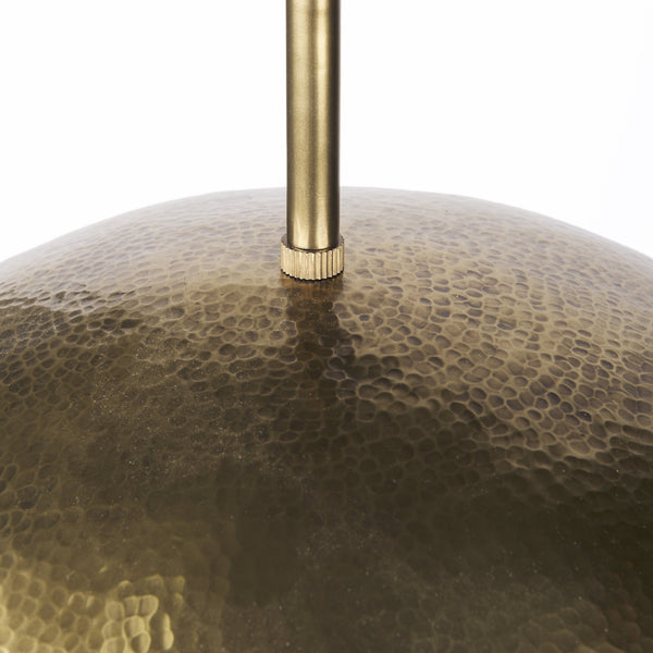 Garnet 13L x 13W Gold Hammered Metal Pendant Light