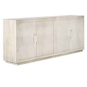 Apollo Solid Mango Wood Cabinet - Coastal White