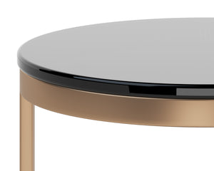 BENJAMIN END TABLE - ANTIQUE BRASS