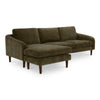Quinn Sectional Cedar Green with Reversible Chaise