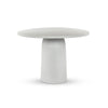 Basil Outdoor Dining Table - Matte White Cast Aluminum
