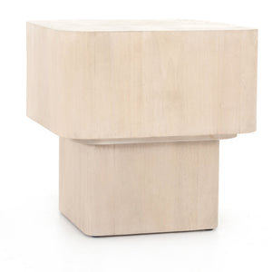 Blanco End Table In Bleached Burl