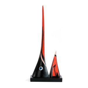 Billfish Head Totem Sculpture