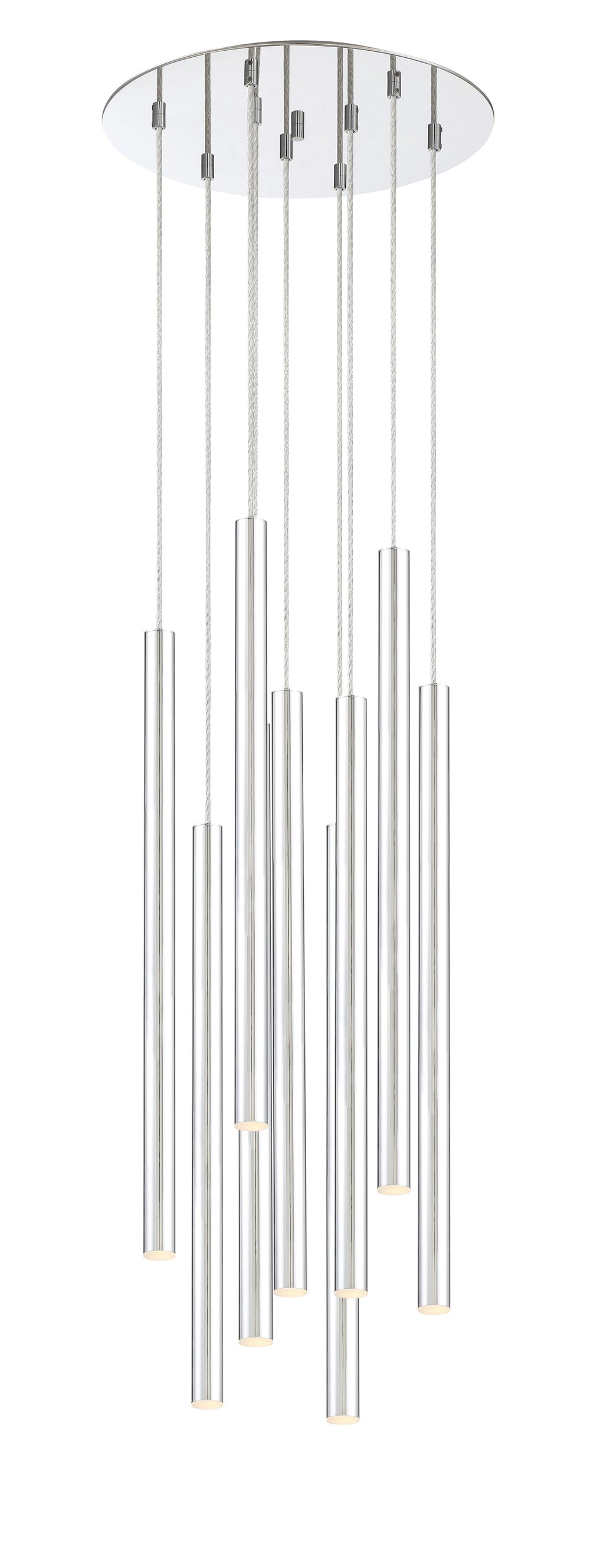 Forest 9 Light Island/Billiard in Chrome Finish
