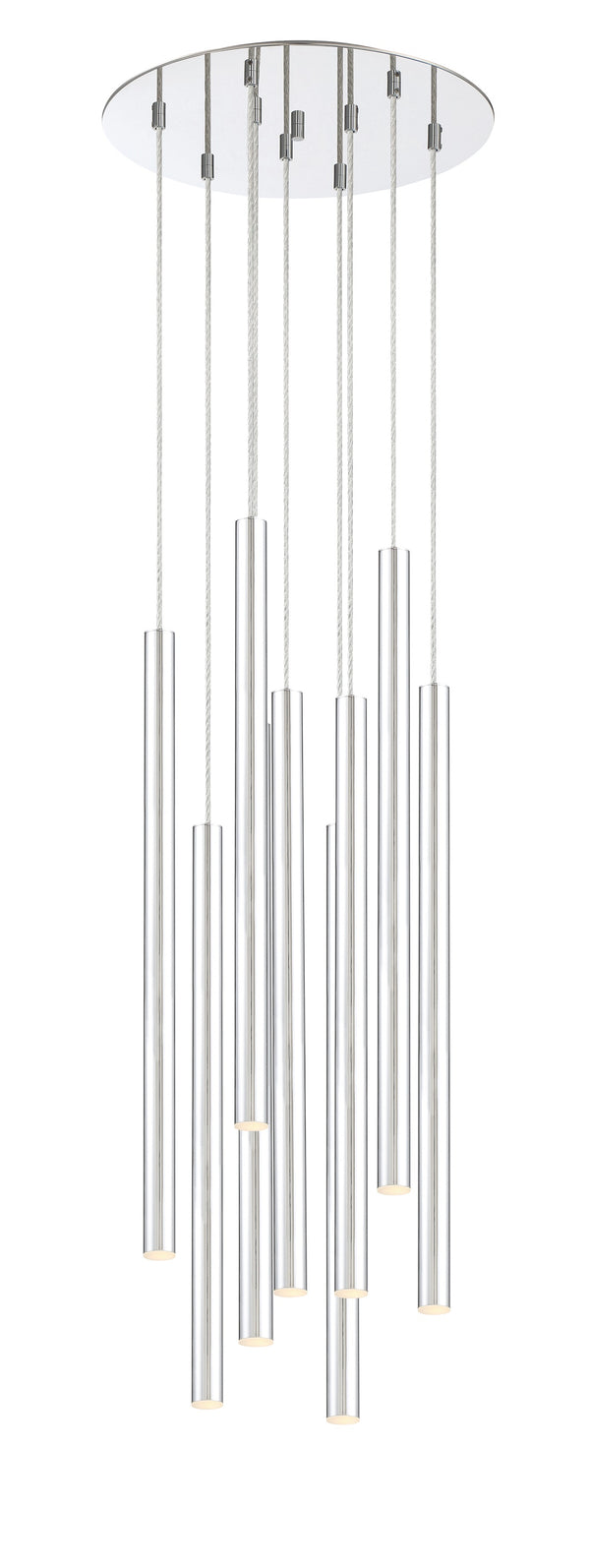 Forest 9 Light Island/Billiard in Chrome Finish