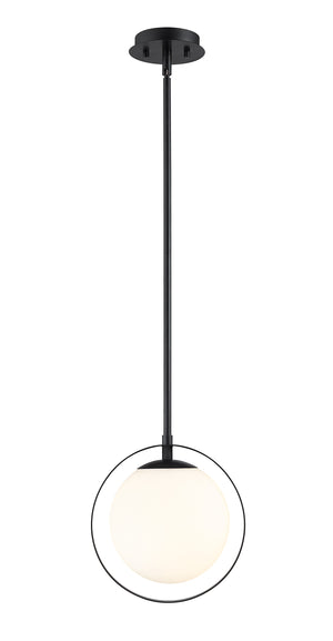 Midnetic 1 Light Mini Pendant in Matte Black Finish