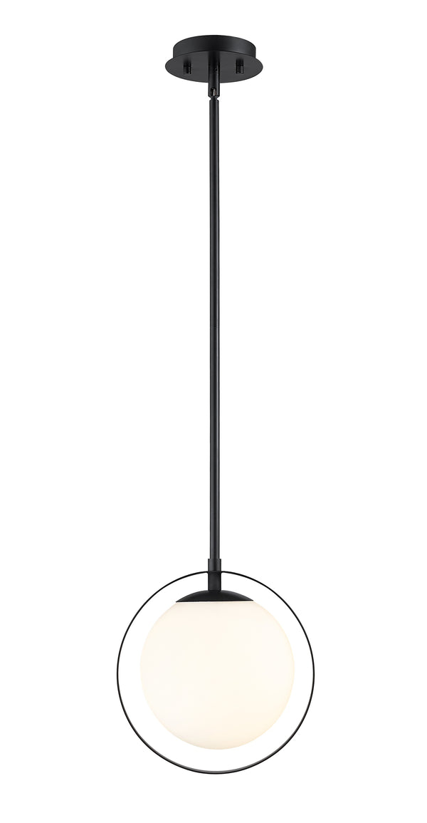Midnetic 1 Light Mini Pendant in Matte Black Finish