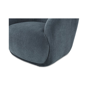 Moe's Stevie Lounge Chair in Slate Blue